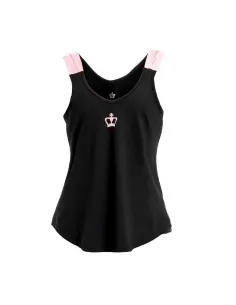 Camiseta Black Crown Oslo Negro-Rosa | Ofertas de pádel